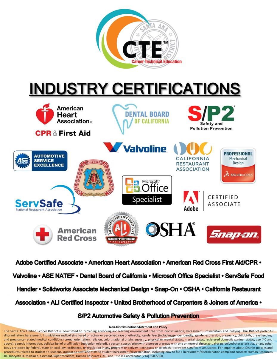 Industry Certifications